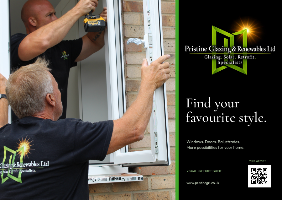 Pristine company brochure cover: Find your favourite style